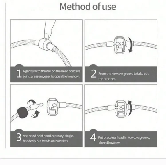 925 sterling silver  Round Snake Chain Charm Bracelet 9" - Picture 4 of 7